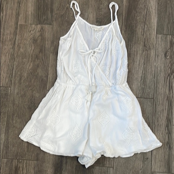 lovestitch Pants - Lovestitch Ivory Lace Romper